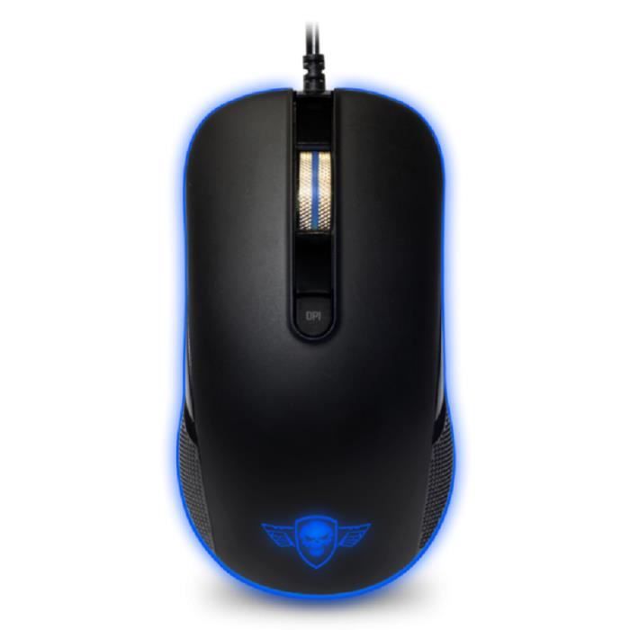 Souris - Spirit of Gamer Pro-M6 - Souris filaire pour gamer - Ambidextre - 4 boutons - Rétro-éclairage