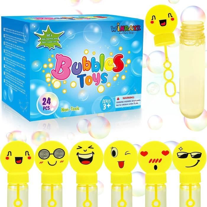 Kit De 24 Baguettes à Bulles – 21 Formes Différentes + 3 Plateaux – Multicolore – Idéal Pour Fêtes Et Activités Extérieures