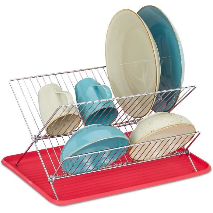 A Di Alessi APD04 Égouttoir à Vaisselle Acier Inoxydable Argent 36,50 X 36,50 X 19,00 Cm