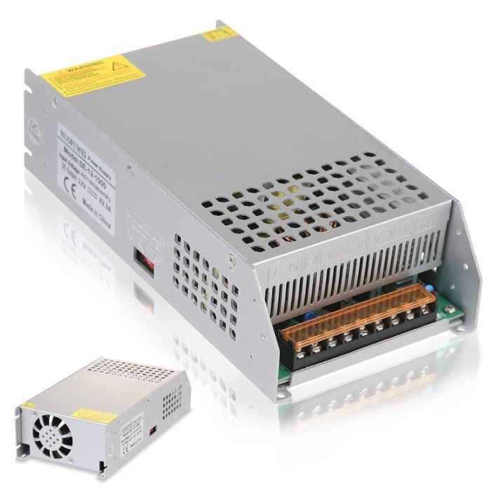 Alimentation AC à DC, convertisseur de commutation AC 110V - 220V à DC 12V 30Amp Transformateur