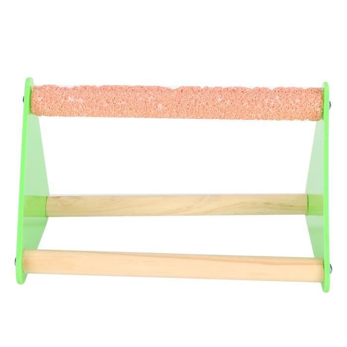 Meilleurs prix pour SURENHAP Support triangulaire mat Perchoir de Perroquet Support Triangulaire Barre Arénacée Givrée (Couleur animalerie jouet