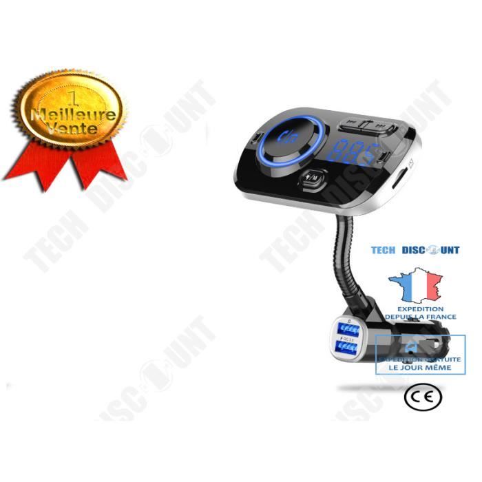Adaptateur Radio Sans Fil Double USB Pour Allume-cigare - Lecteur Musique BT28 Noir