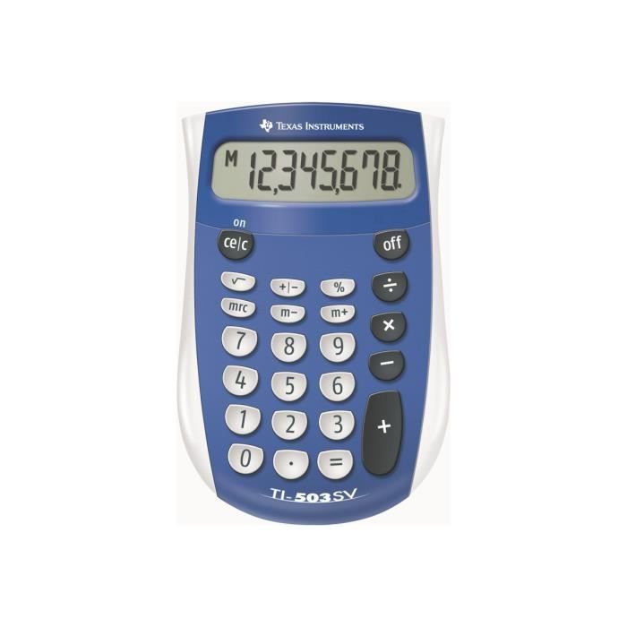 Texas Instruments TI-503 SV Calculatrice de poche 8 chiffres pile