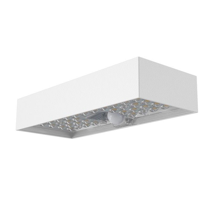 Applique murale LED solaire - VELAMP - 800 lumens - Détecteur de mouvement - IP65 - Blanc Applique murale LED solaire - VELAMP - 800 lumens - Détecteur de mouvement - IP65 - Blanc