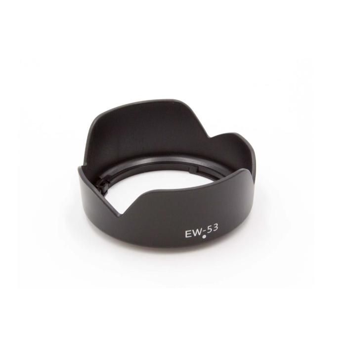 Vhbw Dispositif pare-soleil, anti-reflet plastique 49mm noir pour objectif comme Canon EF-M 15-45 mm 1:3.5-6.3 IS STM