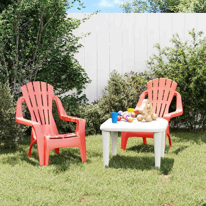 vidaXL Chaises de jardin pour enfants Lot de 2 - vue 4