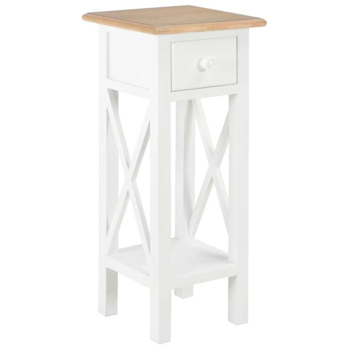 vidaXL Table dAppoint Meuble de Rangement Stockage Support de Téléphone Entrée Salon Salle de Séjour Intérieur Maison Bois 280057