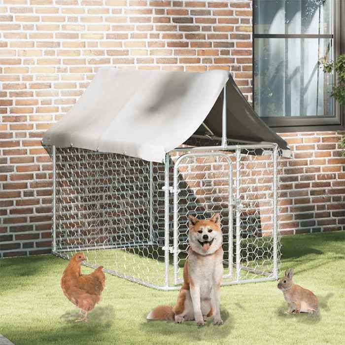 vidaXL Chenil Extérieur avec Toit 200x100x150 cm
