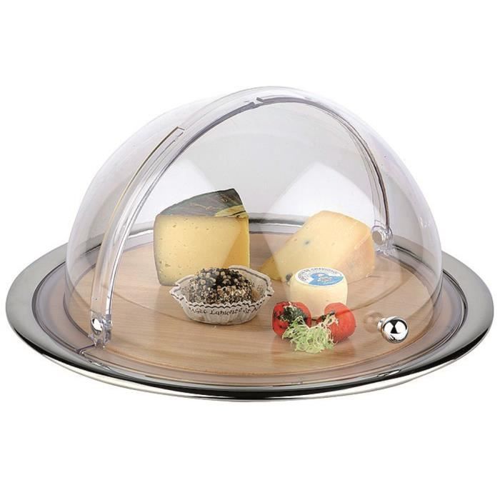 Set cloche à fromages en inox et bois D 450x240 mm Cdiscount Maison — free download