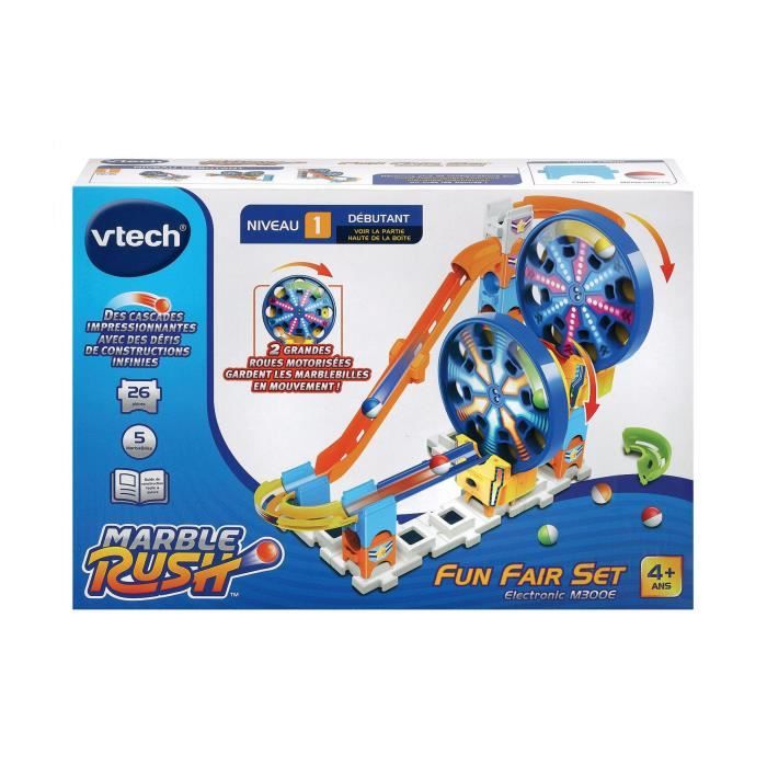 VTECH - Marble Rush Circuit à Billes - Fun Fair Set Electronic M300E