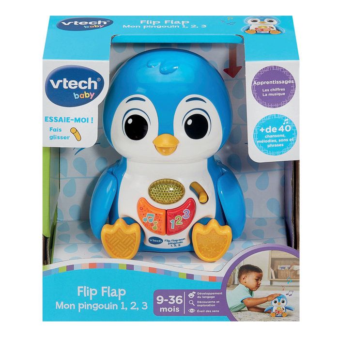 VTech Baby Flip Flap Mon Pingouin 1 2 3 - vue 2