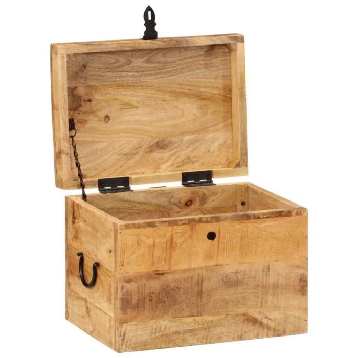 Coffres De Rangement 3 Pièces En Bois D'acacia Massif – Rangement Déco