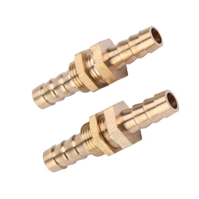 Raccord De Cloison En Laiton G3/4 - 10 Cm - Pour Récupérateur D'Eau De Pluie, Réservoirs - Avec 2 Joints En Silicone