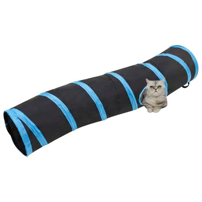 Tunnel Pour Chat - Lit Pour Chat D'intérieur - Pliable - Rond - Jouet Pour Chaton, Chiot Et Lapin - Gris