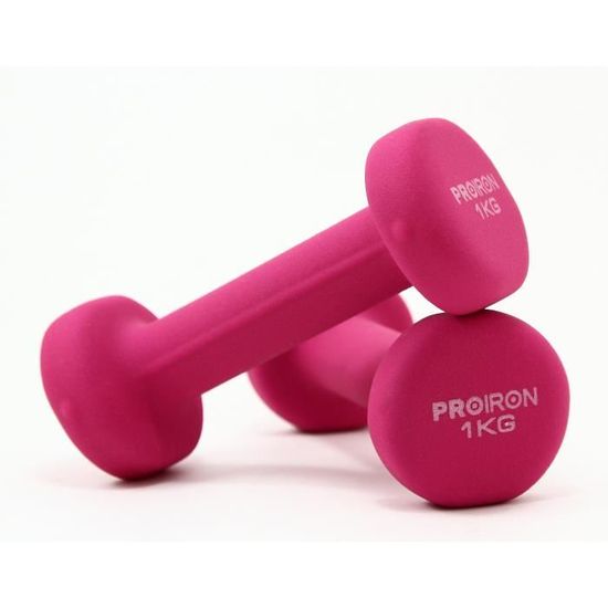 Haltères De Fitness En Néoprène De 0,5 à 2 Kg Pour Séance En Homegym