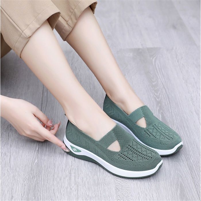 Chaussures Sans Lacets Femme Orthopédiques Baskets Légères Confortables - Plateforme Antidérapante