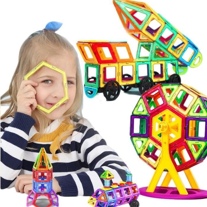 Décennie s de construction magnétiques de grande et mini taille pour  enfants, ensemble de jouets magnétiques