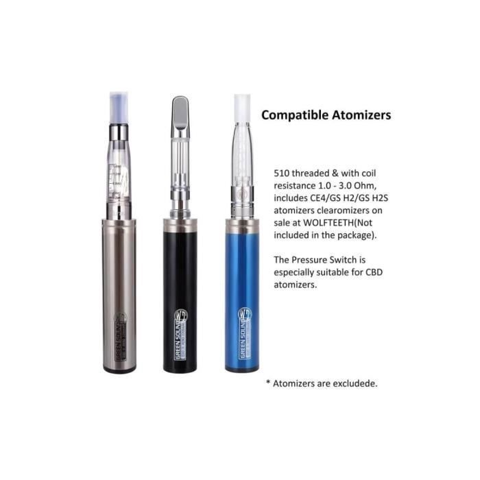 Batterie eGo 2200 mAH Cigarette électronique ego t batterie 2200 mah ARGENT 