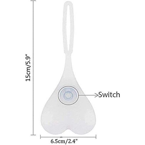 EHOTER Feu Arrière Vélo Cœur En Silicone – Lumière LED Étanche, 3 Modes (Fixé/Clignotant), Montage Rapide