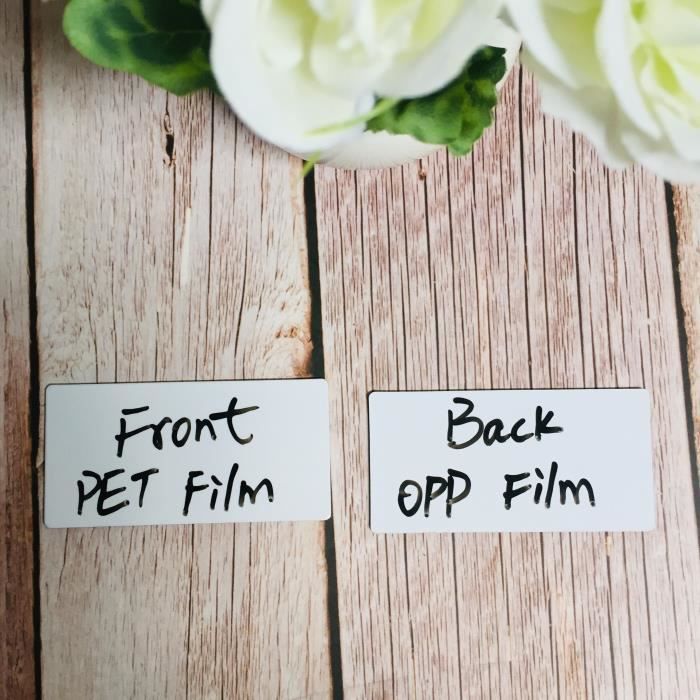 Étiquettes magnétiques effaçables Double face 8040mm, étiquette ...