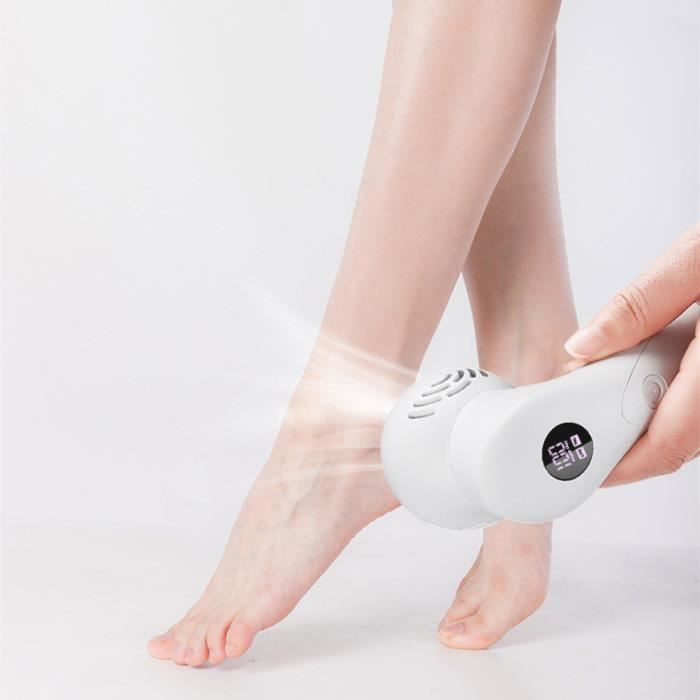 Râpe électrique Rechargeable Pour Pieds ACWOO - Lime Rouleau En Pierre Et Métal, Design Moderne Noir