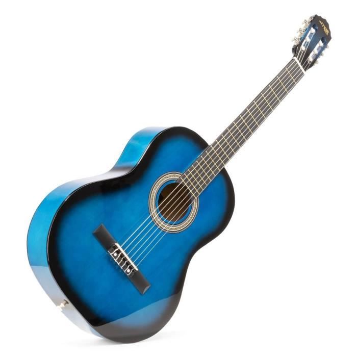 Almencla Lot Mécaniques Guitare Classique 3R3L – Chevilles Métalliques Noires Droites & Gauches, Engrenage Interne Résistant