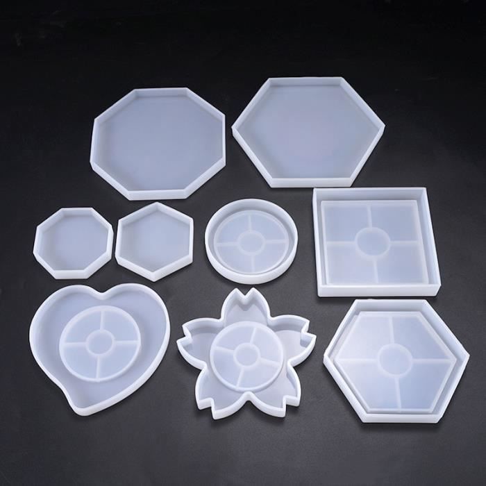 Moule En Silicone Dentelle Géométrique Fleur - Pour Décorations Pâtisserie, Bonbons, Chocolat - Réutilisable
