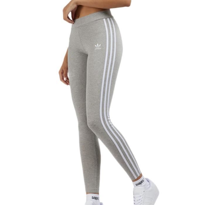 Legging Gris Femme Adidas 3 Stripes Tight Grey - Cdiscount Prêt-à-Porter