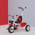 Tricycle évolutif Draisienne pour Enfant de 18 mois à 6 ans - Blanc Rouge-2