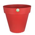 RIVIERA Pot de fleurs Soleilla -Rond - Ø 39,2 x 35,8 cm - Rouge-2