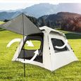 TD® Deux portes et deux fenêtres tente extérieure automatique ventilation solaire camping de loisirs en plein air-2