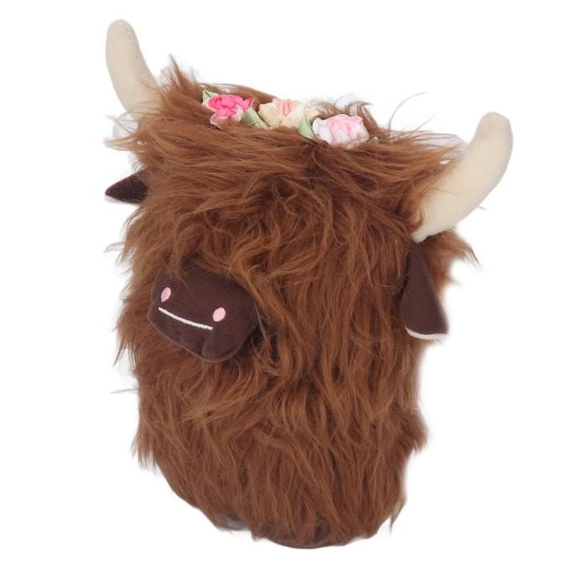 Zerodis Jouet en peluche de vache 10 cm petite poupée en peluche vache