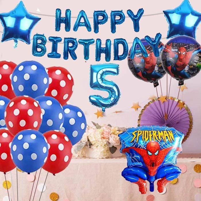 Ballons de baudruche Spiderman Décoration Anniversaire Spiderman