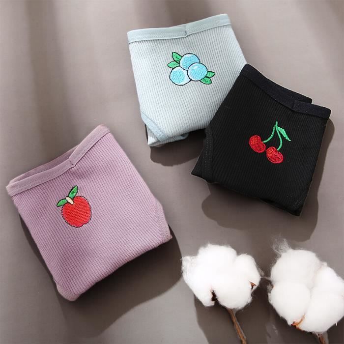 Lot De 3 Culottes Filles En Coton Doux - Boxers Confortables Pour Petites Filles Et Adolescentes (2 à 13 Ans)