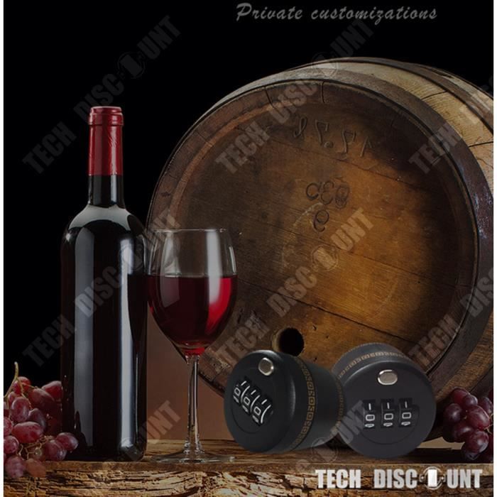 Bouchon à vin avec cadenas à chiffres
