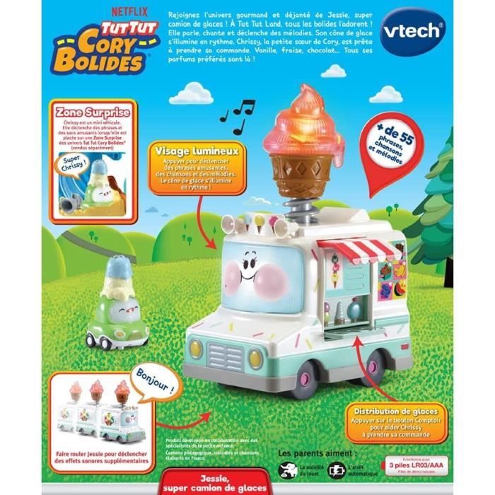 Camion De Glaces Jessie VTECH Tut Tut Cory Bolides Vert Mixte camion-de-glaces-jessie-vtech-tut-tut-cory-bolides-vert-mixte