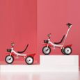 Tricycle évolutif Draisienne pour Enfant de 18 mois à 6 ans - Blanc Rouge-3