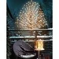 MONZANA® Arbre lumineux LED 180 cm Décoration lumineuse de Noël 200 LED blanc chaud intérieur extérieur IP44-3