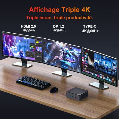 Mini PC Lenovo M710Q Tiny – Intel i5-6500T / SSD 256Go / 8Go RAM / Windows 11 Pro - Ordinateurs