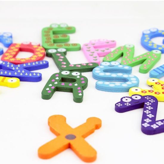 Lifebest en bois magnétique des chiffres et des lettres jouets enfants Aimants de réfrigérateur ABC Lifebest en bois magnétique des chiffres et des lettres jouets enfants Aimants de réfrigérateur ABC