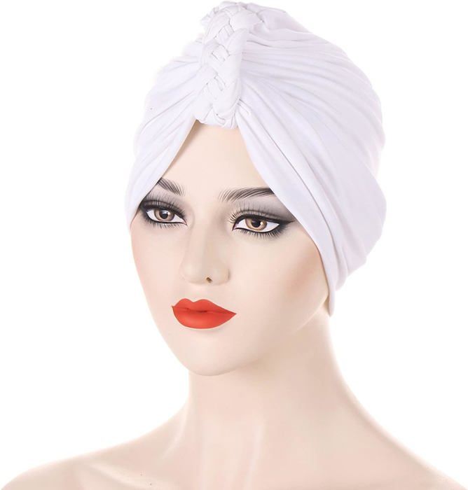 Turban Satin Plissé Pour Homme Et Femme – Bandeau Arabe Indien – Style Sultan – Accessoire De Déguisement Et Soirée Thématique – Doré – Taille Réglable