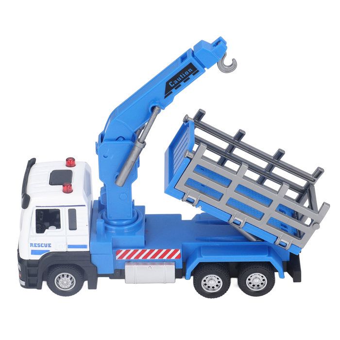 Camion Grumier 1:32 – Alliage, Lumières, Musique, Bras Mobile, 16 Cm, Dès 6 Ans