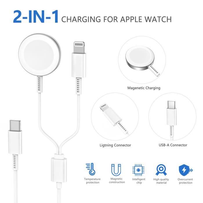 Chargeur de câble de charge magnétique USB pour Apple Watch iWatch Series  Ultra