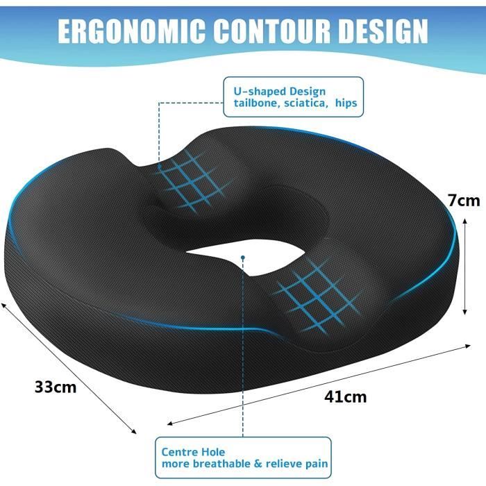 kussen en forme de coin pour siège de voiture, coussin de siège, mousse à mémoire de