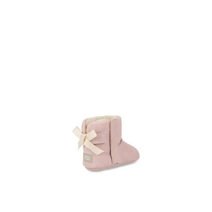 Bottine UGG JESSE BOW II B b Rose Cuir Mixte Noeud