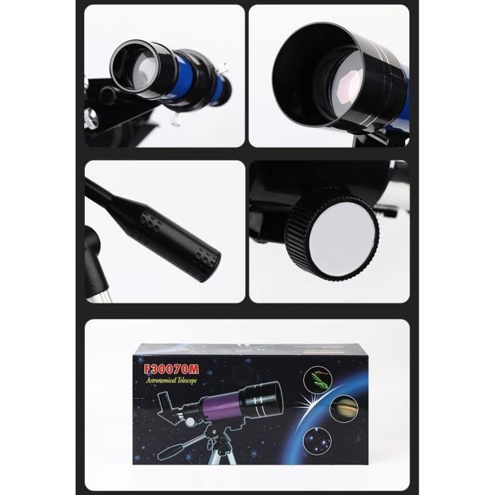 Télescope astronomique,portable 40 mm, adapté aux enfants et aux débutants, avec trépied et boussole – Observation de la Lune - Appareil Photo