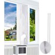 Joint de fenêtre pour climatiseur – ULISEM – 4 m – avec ruban adhésif et serre-câbles – pour salon, bureau et ventilation efficace
