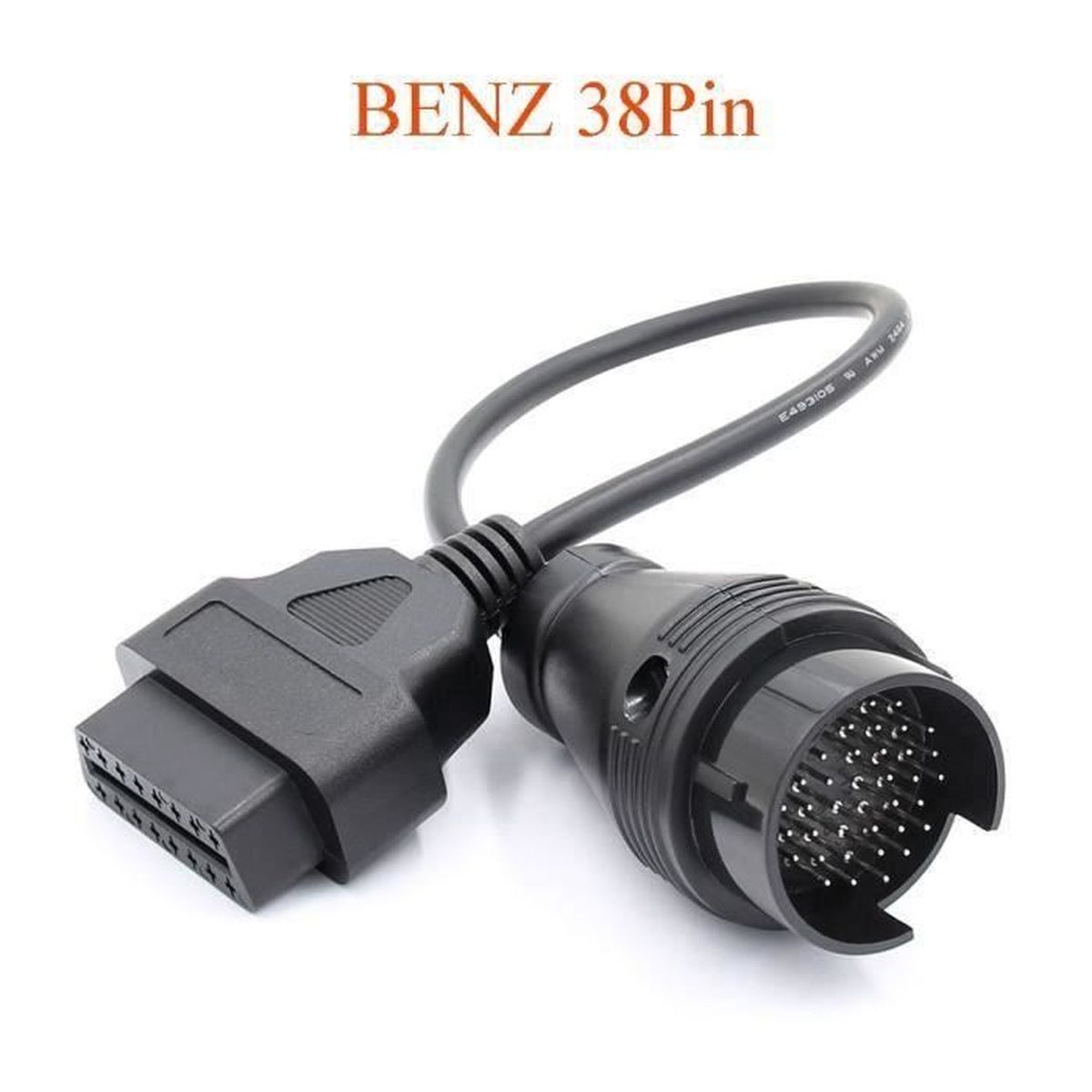 Adaptateur de Diagnostic OBD2 avec connecteur OBD, 38 broches, pour Mercedes Benz, Audi, Bmw