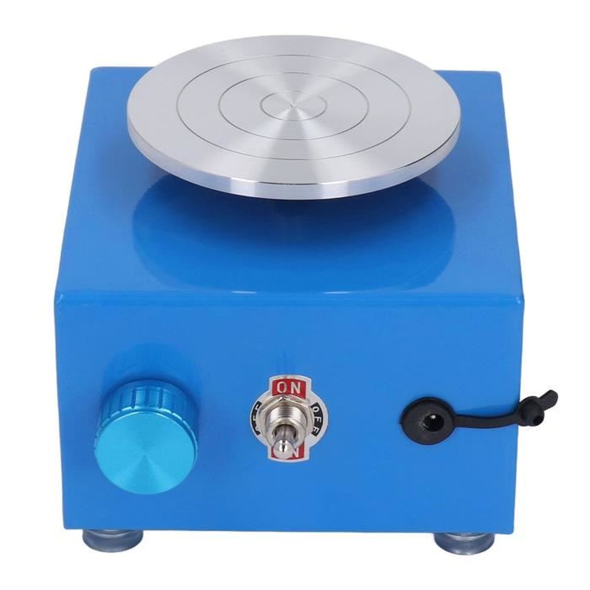 Tour de Potier, 30W 2000RPM Mini Roue de Poterie Électrique avec Bassin en ABS Amovible et Plateau Tournant de 6.5/12cm Machine à Tour Outil d'argile, Tour Poterie pour Enfants, Adultes et Débutants