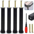 BIGILANTUH 4Pcs Pied de Lit à Visser Metal Hauteur 30 cm Pieds pour Sommier à Lattes Universel sans Perçage Liaison Support de Lit (30cm)